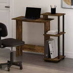 Scrivania in legno di pioppo dorato da 119,4 × 55,9 × 76,2 cm con cassetto portadocumenti
