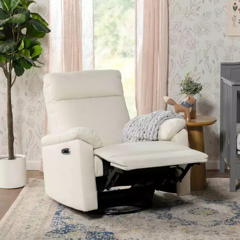 Poltrona reclinabile elettronica e girevole Suzy con porta di ricarica USB