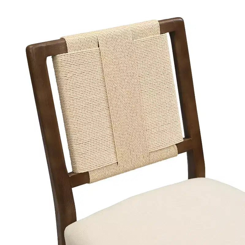 Set da pranzo rotondo Seema Modern a 5 pezzi con sedie imbottite in legno di gomma