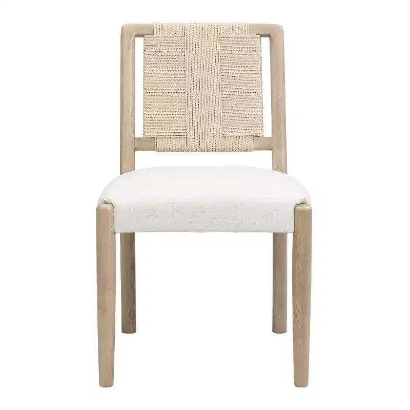 Set da pranzo rotondo Seema Modern a 5 pezzi con sedie imbottite in legno di gomma