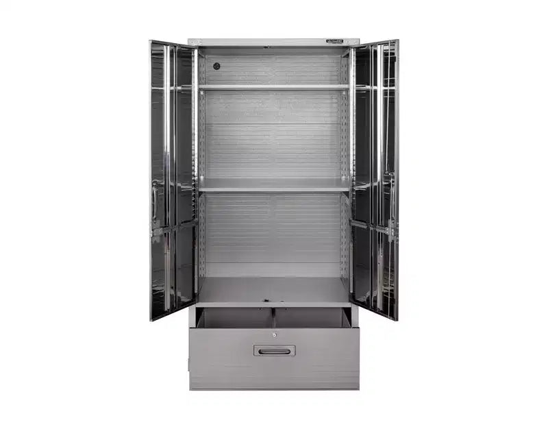 Armadio portaoggetti UltraHD con cassetto inferiore, 36 L x 18 P x 72 H