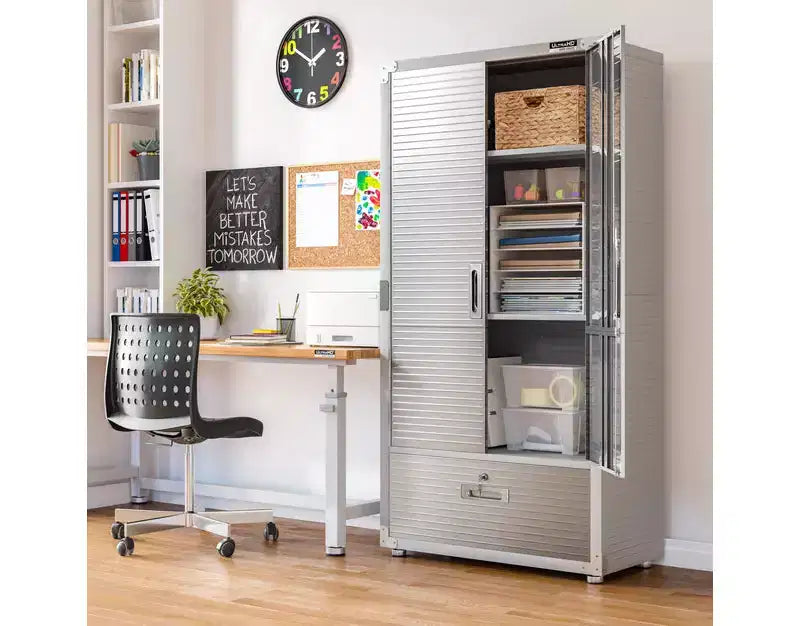 Armadio portaoggetti UltraHD con cassetto inferiore, 36 L x 18 P x 72 H