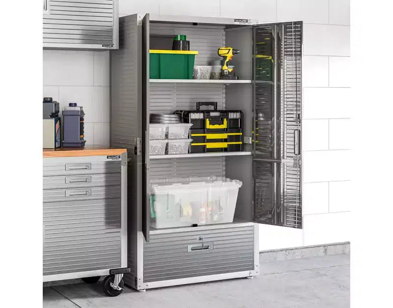 Armadio portaoggetti UltraHD con cassetto inferiore, 36 L x 18 P x 72 H